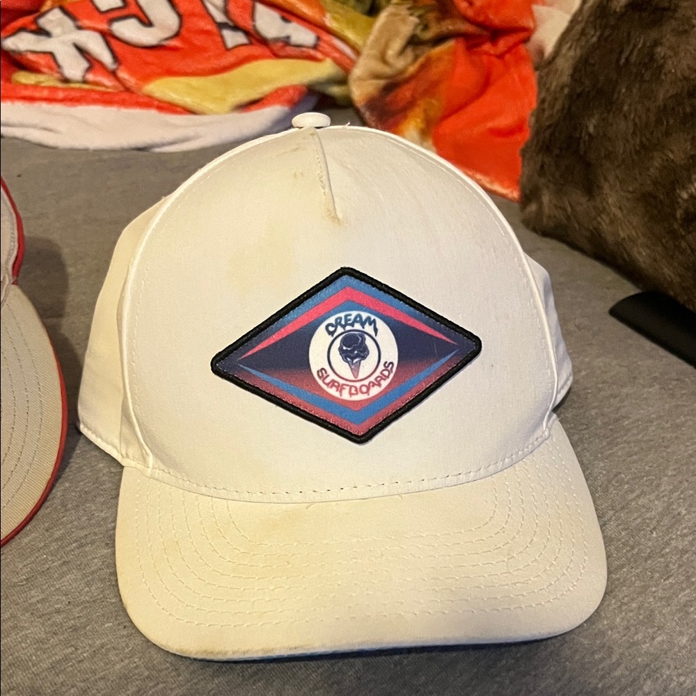 Cream Surfboards White Patch Baseball Cap